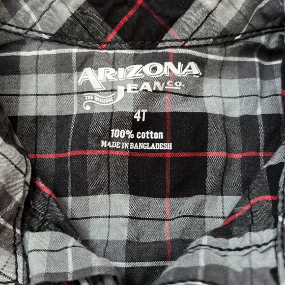 Arizona Jean Co. - Boys Long Sleeve Button Down - Size 4T - Picture 2 of 5
